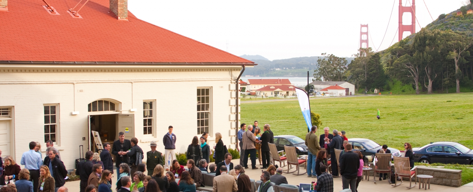 Group convening at Fort Baker