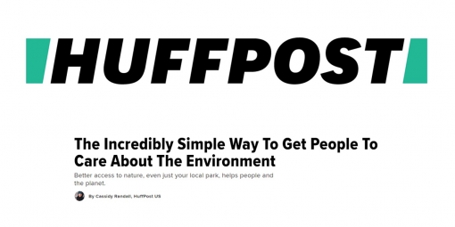 HuffPost Featured Article: The Incredibly Simple Way to Get People To Care About the Environment 